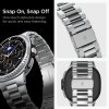 Spigen Modern Fit 316L Bransoleta stalowa Samsung Galaxy Watch 8 / Watch 8 Classic 40mm 44mm 46mm Srebrna